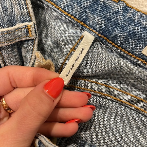 Rag & bone Nina high rise flare boot leg jeans 24 - Picture 7 of 9